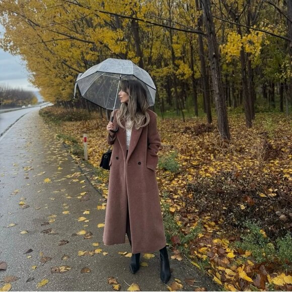 Jackets & Blazers - Luxe Brown Overcoat - Brand New